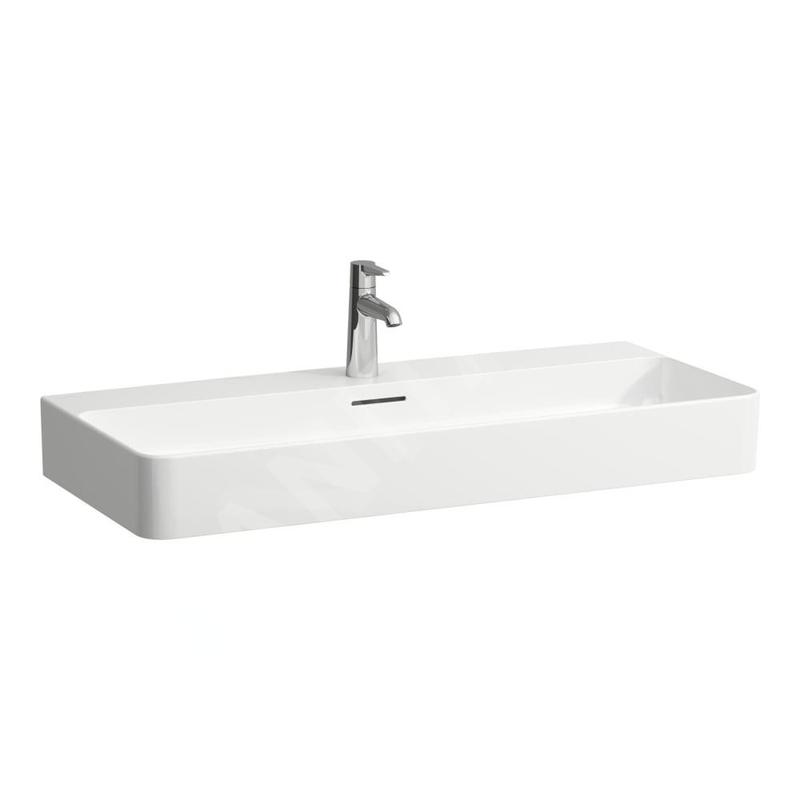Laufen VAL - Lavabo, 95x42 cm, avec trop-plein, trou pour robinet, blanc H8102870001041 Laufen VAL - Lavabo, 95x42 cm, avec trop-plein, trou pour robinet, blanc H8102870001041