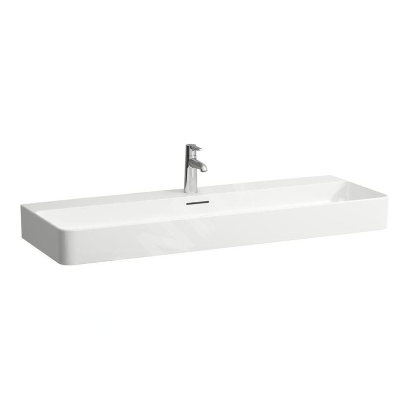 Laufen VAL - Lavabo, 120x42 cm, avec trop-plein, trou pour robinetterie, blanc H8102890001041 Laufen VAL - Lavabo, 120x42 cm, avec trop-plein, trou pour robinetterie, blanc H8102890001041