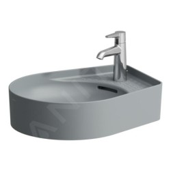 Laufen VAL - Lavabo, 50x40 cm, avec trop-plein, trou pour robinet, graphite H8122817581041