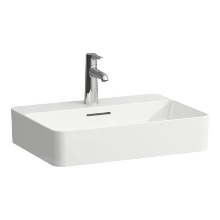 Laufen VAL - Lavabo 55x40 cm, avec trop-plein, trou pour robinetterie, blanc H8122840001041