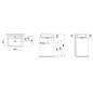 Laufen VAL - Lavabo 55x40 cm, avec trop-plein, trou pour robinetterie, blanc H8122840001041 Laufen VAL - Lavabo 55x40 cm, avec trop-plein, trou pour robinetterie, blanc H8122840001041