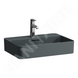 Laufen VAL - Lavabo, 55x40 cm, avec trop-plein, trou pour robinet, graphite H8122847581041