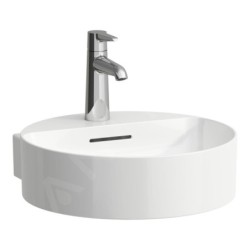 Laufen VAL - Lavabo, 40x43 cm, avec trop-plein, trou pour robinet, blanc H8132810001041