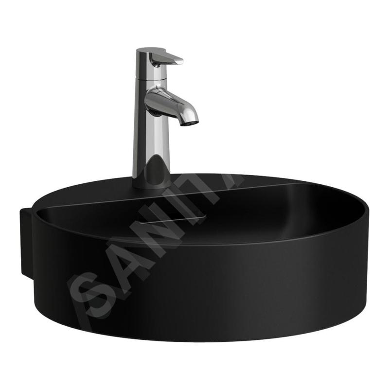 Laufen VAL - Lavabo, 40x43 cm, avec trop-plein, trou pour robinet, noir mat H8132817161041 Laufen VAL - Lavabo, 40x43 cm, avec trop-plein, trou pour robinet, noir mat H8132817161041