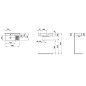 Laufen VAL - Lave-mains 60x31 mm, sans trop-plein, trou pour robinet, noir mat H8152857161041