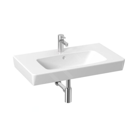 Jika Lyra plus - Lavabo 80x45 cm, avec trop-plein, trou pour robinetterie, blanc H8103860001041