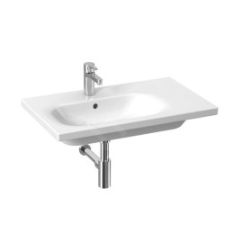 Jika Mio-N - Lavabo, 75x45 cm, avec trop-plein, trou pour robinetterie, Jika Perla, blanc H8117101001041