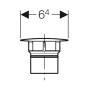 Geberit Accessoires - Cache-bonde pour raccordement de lavabo Clou, noir mat 241.993.14.1 Geberit Accessoires - Cache-bonde pour raccordement de lavabo Clou, noir mat 241.993.14.1