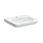 Geberit Selnova Comfort - Lavabo 650x550 mm, pour personne à mobilité réduite, avec un trou de robinetterie, sans trop-plein,