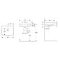 Geberit Selnova Square - Lavabo 550x440 mm, sans trou pour mitigeur, avec trop-plein, blanc 500.291.01.7 Geberit Selnova Square - Lavabo 550x440 mm, sans trou pour mitigeur, avec trop-plein, blanc 500.291.01.7