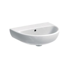 Geberit Selnova - Lave-mains 500x410 mm, sans trou pour mitigeur, avec trop-plein, blanc 500.294.01.7