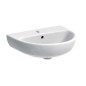 Geberit Selnova - Lave-mains 500x410 mm, avec un trou pour mitigeur, avec trop-plein, blanc 500.295.01.7