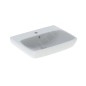 Geberit Selnova Square - Lavabo 650x480 mm, avec un trou de robinetterie, avec trop-plein, blanc 500.299.01.5 Geberit Selnova Square - Lavabo 650x480 mm, avec un trou de robinetterie, avec trop-plein, blanc 500.299.01.5