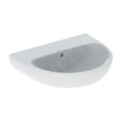 Geberit Selnova - Lavabo 550x440 mm, sans trou pour mitigeur, avec trop-plein, blanc 500.304.01.7
