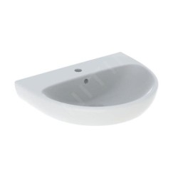Geberit Selnova - Lavabo 600x480 mm, avec un trou de robinetterie, avec trop-plein, blanc 500.305.01.7