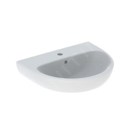 Geberit Selnova - Lavabo 550x440 mm, avec un trou de robinetterie, avec trop-plein, blanc 500.315.01.7
