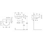 Geberit Selnova - Lave-mains 450x370 mm, avec un trou de robinetterie, avec trop-plein, blanc 500.324.01.7