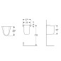 Geberit Selnova - Cache-siphon pour lave-mains, blanc 500.329.01.7