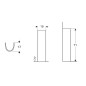 Geberit Selnova - Colonne pour lave-mains, blanc 500.341.01.7