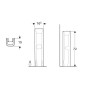 Geberit Selnova - Colonne pour lave-mains, blanc 500.342.01.7