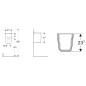Geberit Selnova Compact - Cache-siphon pour lave-mains, blanc 501.448.00.7