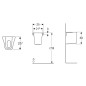Geberit Selnova Square - Cache-siphon pour lave-mains, blanc 501.477.00.7