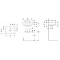 Geberit Selnova Compact - Lave-mains 450x340 mm, avec un trou de robinetterie, avec trop-plein, blanc 501.561.00.7
