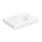 Geberit iCon - Lave-mains 38x28 cm, sans trop-plein, trou pour robinet à droite, blanc mat 501.830.JT.1