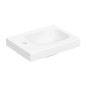 Geberit iCon - Lave-mains 38x28 cm, sans trop-plein, trou de robinetterie à gauche, blanc mat 501.831.JT.1