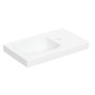 Geberit iCon - Lave-mains 53x31 cm, sans trop-plein, trou pour robinetterie à droite, blanc mat 501.832.JT.1