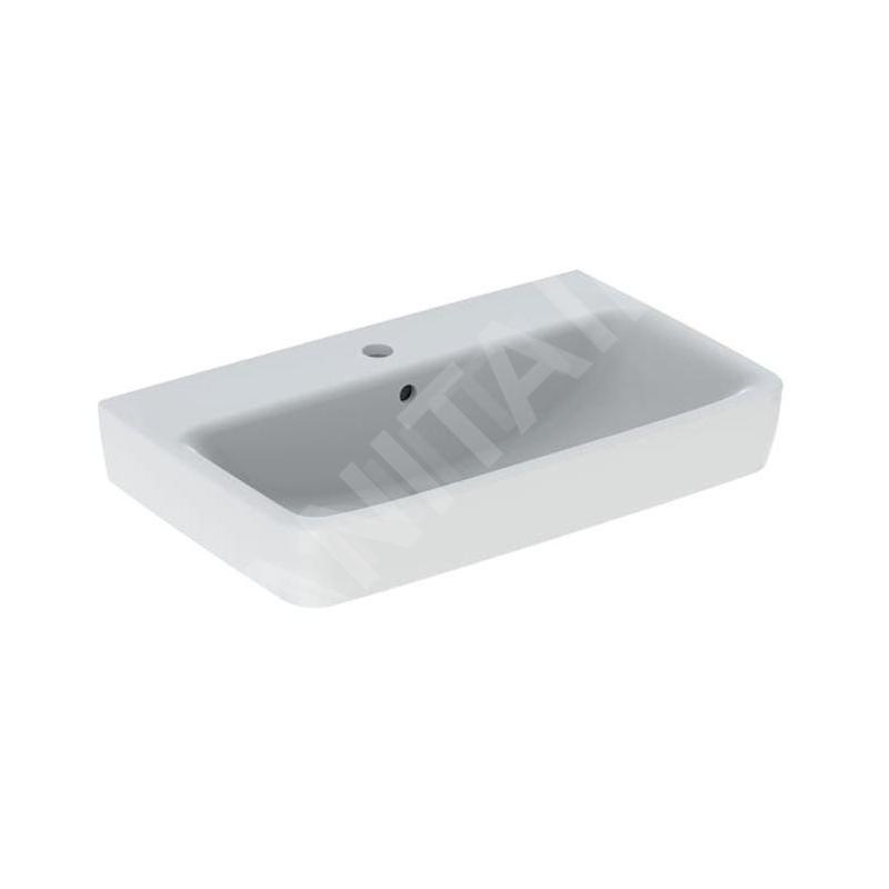 Geberit Selnova Compact - Lavabo 650x400 mm, avec trop-plein, trou pour robinetterie, blanc 501.890.00.7 Geberit Selnova Compact - Lavabo 650x400 mm, avec trop-plein, trou pour robinetterie, blanc 501.890.00.7