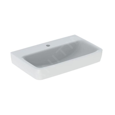 Geberit Selnova Compact - Lavabo 650x400 mm, sans trop-plein, trou pour robinetterie, blanc 501.891.00.7
