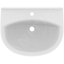 Ideal Standard Alpha - Lavabo, 60x46 cm, avec trop-plein, trou pour robinet, blanc R027401