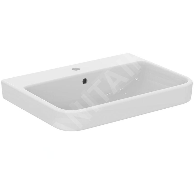 Ideal Standard i.Life B - Lavabo 65x48 cm, avec trop-plein, trou pour robinetterie, blanc T460601 Ideal Standard i.Life B - Lavabo 65x48 cm, avec trop-plein, trou pour robinetterie, blanc T460601