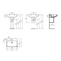 Ideal Standard i.Life B - Lavabo 65x48 cm, avec trop-plein, trou pour robinetterie, blanc T460601 Ideal Standard i.Life B - Lavabo 65x48 cm, avec trop-plein, trou pour robinetterie, blanc T460601