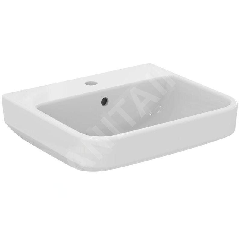 Ideal Standard i.Life B - Lavabo 50x44 cm, avec trop-plein, trou pour robinetterie, blanc T460901 Ideal Standard i.Life B - Lavabo 50x44 cm, avec trop-plein, trou pour robinetterie, blanc T460901