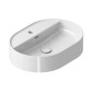 Ravak Ceramic - Vasque à poser sur plan, 55x40 mm, avec trop-plein, un trou pour robinetterie, blanc XJX01155003 Ravak Ceramic - Vasque à poser sur plan, 55x40 mm, avec trop-plein, un trou pour robinetterie, blanc XJX01155003