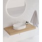 Ravak Ceramic - Vasque à poser sur plan, 55x40 mm, avec trop-plein, un trou pour robinetterie, blanc XJX01155003 Ravak Ceramic - Vasque à poser sur plan, 55x40 mm, avec trop-plein, un trou pour robinetterie, blanc XJX01155003