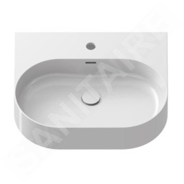 Ravak Ceramic - Vasque, 55x45 mm, avec trop-plein, un trou pour robinetterie, blanc XJX01155004