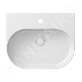 Ravak Ceramic - Vasque, 55x45 mm, avec trop-plein, un trou pour robinetterie, blanc XJX01155004