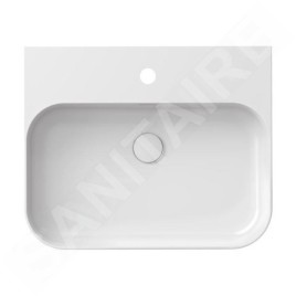 Ravak Ceramic - Vasque, 55x45 mm, avec trop-plein, un trou pour robinetterie, blanc XJX01155006