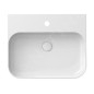 Ravak Ceramic - Vasque, 55x45 mm, avec trop-plein, un trou pour robinetterie, blanc XJX01155006