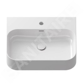 Ravak Ceramic - Vasque, 55x45 mm, avec trop-plein, un trou pour robinetterie, blanc XJX01155006