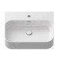 Ravak Ceramic - Vasque, 55x45 mm, avec trop-plein, un trou pour robinetterie, blanc XJX01155006