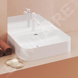 Ravak Ceramic - Vasque, 55x45 mm, avec trop-plein, un trou pour robinetterie, blanc XJX01155006