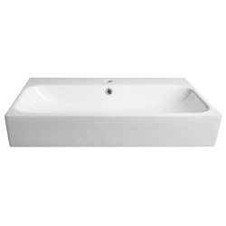 Sapho Toridi - Lavabo 76x47 cm, avec trop-plein, trou pour robinetterie, blanc TU0226