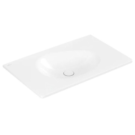 Villeroy & Boch Antao - Meuble lavabo 80x50 cm, sans trop-plein, sans trou de robinetterie, CeramicPlus, blanc alpin 4A7583R1