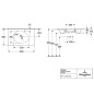 Villeroy & Boch Antao - Meuble lavabo 80x50 cm, avec trop-plein, trou pour robinetterie, CeramicPlus, Pure Black 4A7584R7 Villeroy & Boch Antao - Meuble lavabo 80x50 cm, avec trop-plein, trou pour robinetterie, CeramicPlus, Pure Black 4A7584R7