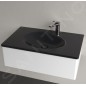 Villeroy & Boch Antao - Meuble lavabo 80x50 cm, avec trop-plein, trou pour robinetterie, CeramicPlus, Pure Black 4A7584R7 Villeroy & Boch Antao - Meuble lavabo 80x50 cm, avec trop-plein, trou pour robinetterie, CeramicPlus, Pure Black 4A7584R7