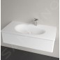 Villeroy & Boch Antao - Meuble lavabo 100x50 cm, sans trop-plein, trou de robinetterie, CeramicPlus, blanc alpin 4A76A2R1 Villeroy & Boch Antao - Meuble lavabo 100x50 cm, sans trop-plein, trou de robinetterie, CeramicPlus, blanc alpin 4A76A2R1